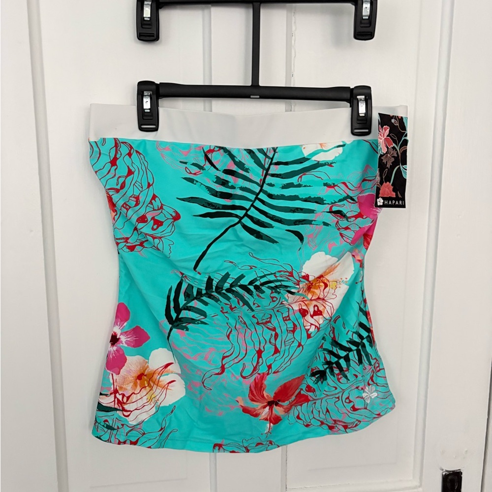 Hapari Turquoise Floral One-Piece Swim Top